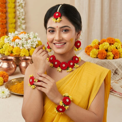 Kadamba Floral Jewellery – Haldi  Flower Jewellery