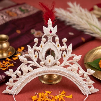 Handcrafted Jasmine Sola Mukut