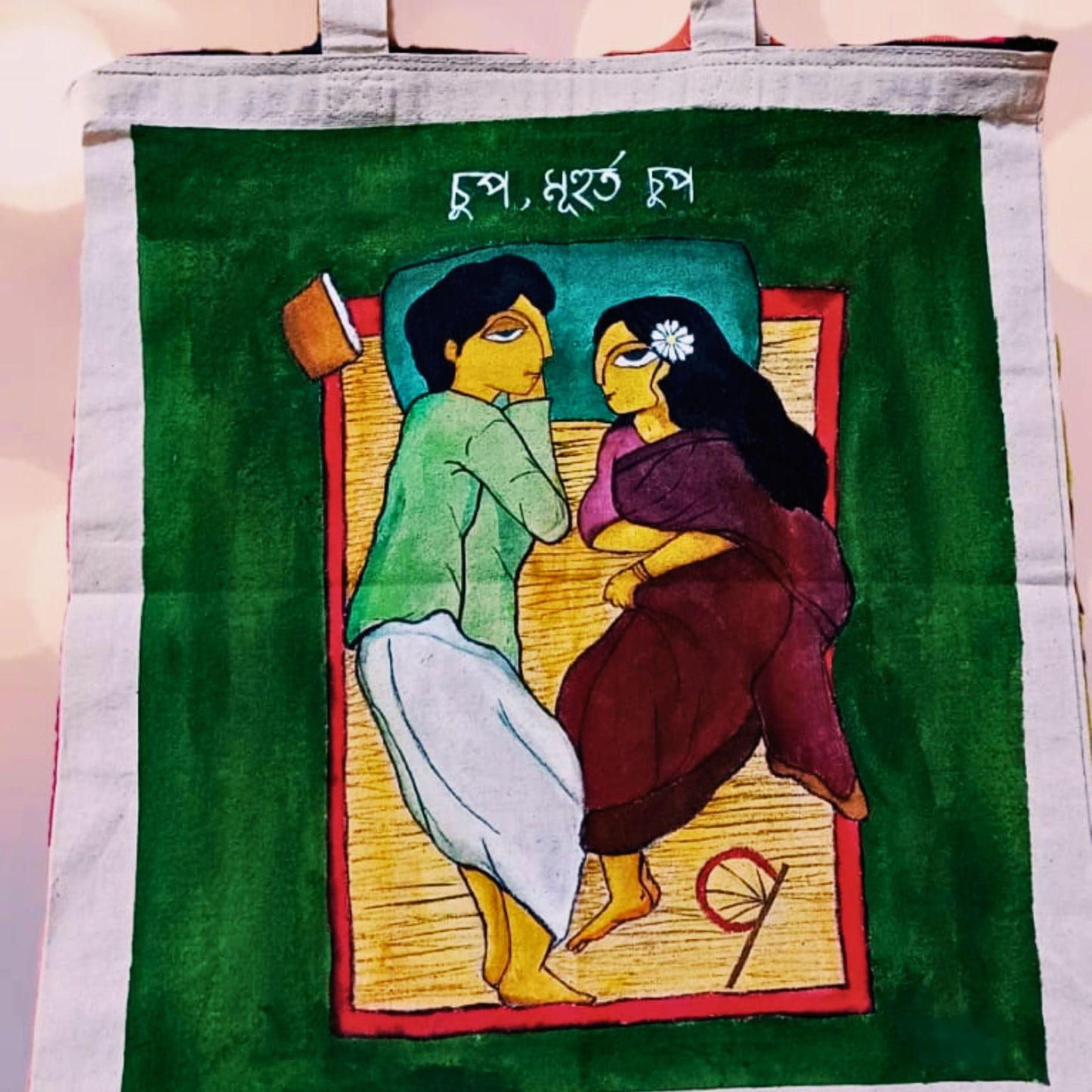 Premrekha Romantic Illustrated Tote Bag